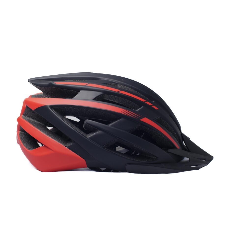 Casco de Ciclismo Negro con Rojo