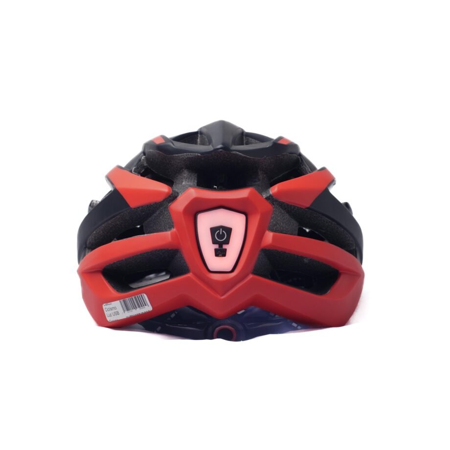 Casco de Ciclismo Negro con Rojo