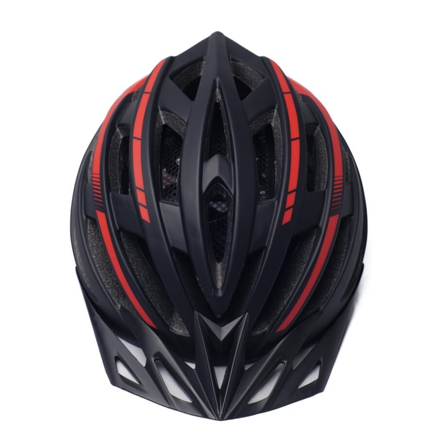 Casco de Ciclismo Negro con Rojo