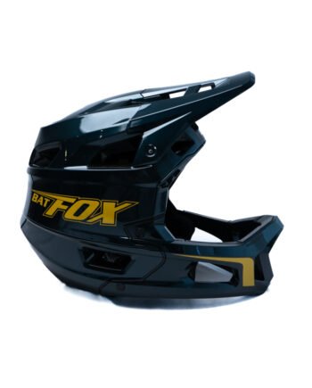 Casco Batfox LA015-108B Verde con Dorado